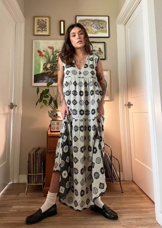  에이스 앤 지그 롱 원피스 에이스 & 지그 줄스 드레스 바블 - ACE & JIG