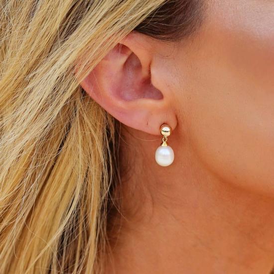  보우드 레인 이어링 코랄린 귀걸이 골드/진주 - BOWOOD LANE