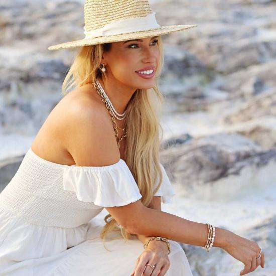  보우드 레인 이어링 코랄린 귀걸이 골드/진주 - BOWOOD LANE