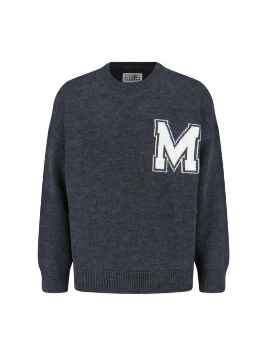  MM6 메종마르지엘라 스웨터 Mm6 메종 마르지엘라 버진 울 크루넥  그레이