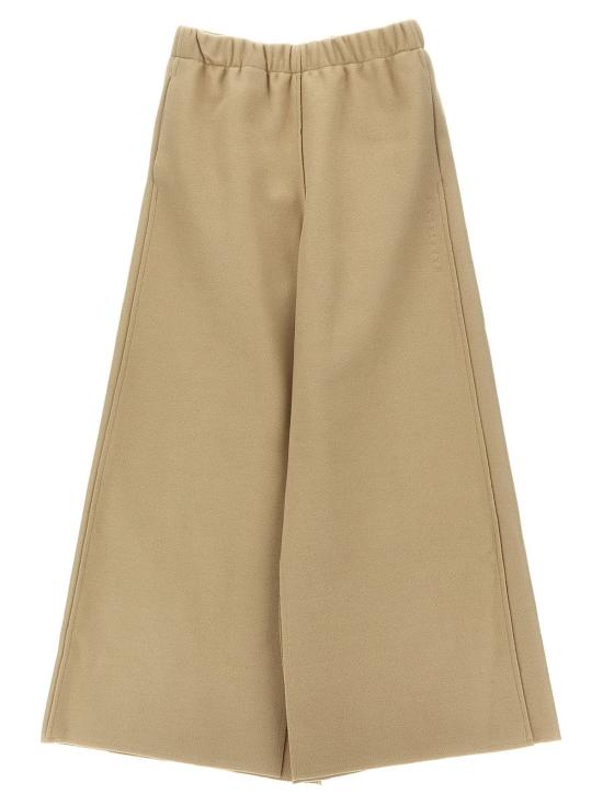  [키즈] MM6 메종마르지엘라 스트레이트 팬츠 키즈 MM6 메종 마르지엘라 로고 자수  베이지