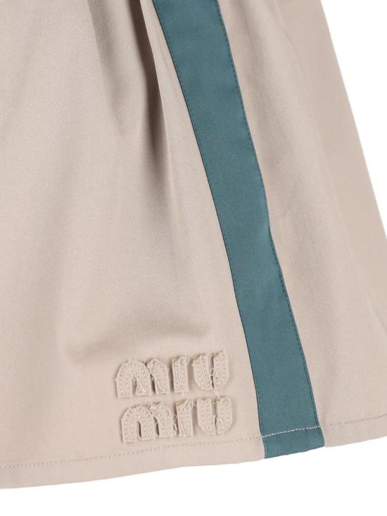 26SS 미우미우 숏 스커트 MG2638 19CTF0D3K Gray - MIU MIU