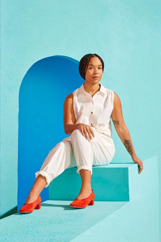  New Market Goods 셔츠 뉴마켓굿즈 코밀라 타이프론트 탱크 화이트 - NEW MARKET GOODS