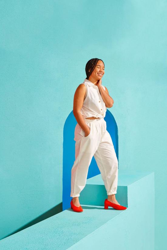  New Market Goods 셔츠 뉴마켓굿즈 코밀라 타이프론트 탱크 화이트 - NEW MARKET GOODS