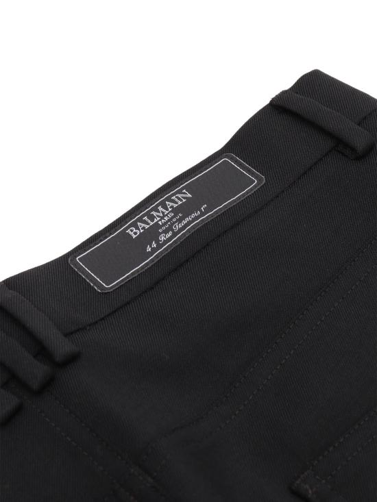  [키즈] 발망 트레이닝/조거 팬츠 키즈 우븐  블랙 - BALMAIN