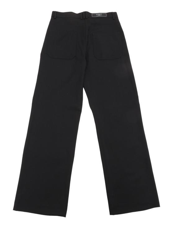  [키즈] 발망 트레이닝/조거 팬츠 키즈 우븐  블랙 - BALMAIN