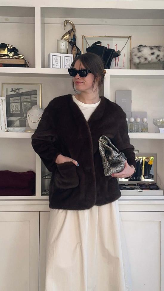  레이디버드 가디건 안드레아 카디건 브라운