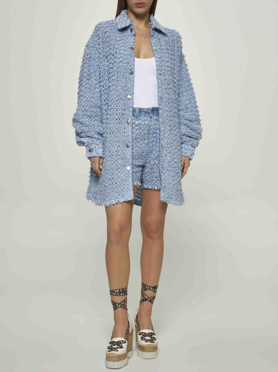  스텔라 맥카트니 데님 숏팬츠 스텔라 매카트니 데님 반바지 라이트 블루 - STELLA MCCARTNEY