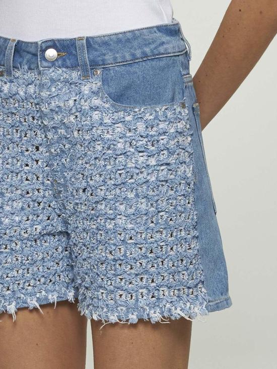  스텔라 맥카트니 데님 숏팬츠 스텔라 매카트니 데님 반바지 라이트 블루 - STELLA MCCARTNEY