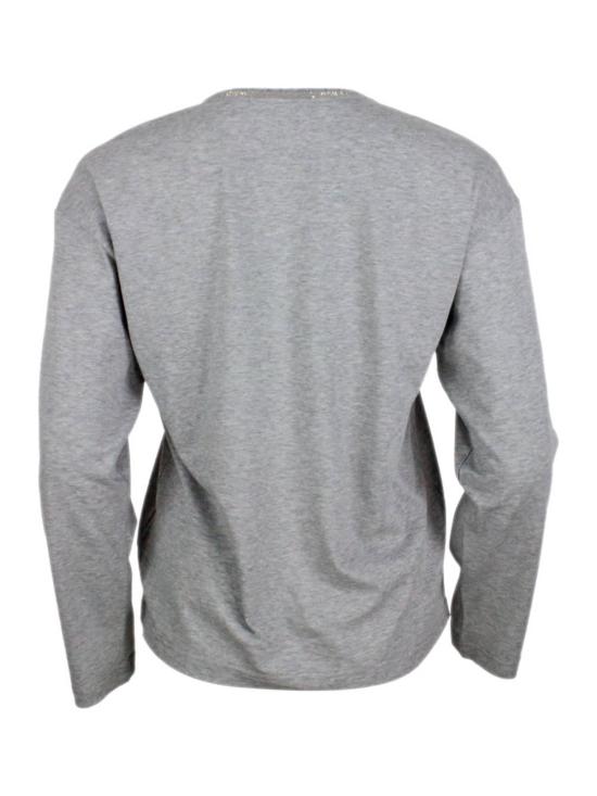  파비아나 필리피 반팔 티셔츠 티셔츠 그레이 - FABIANA FILIPPI