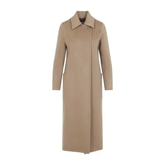  막스마라 코트 아르투르 벨티드 캐시미어  브라운 - MAX MARA