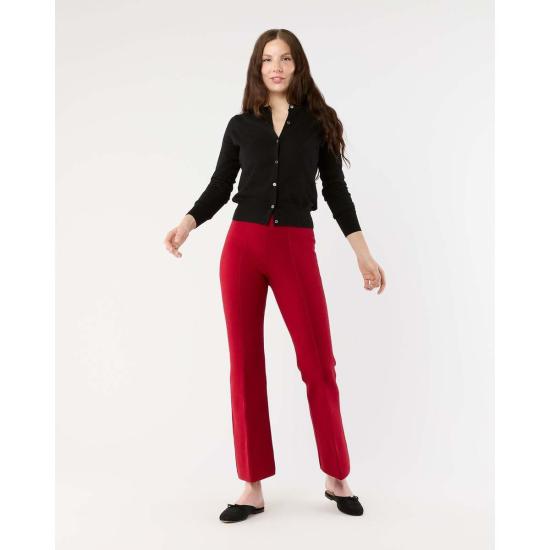  매쉬번 크롭 팬츠 라라 팬츠 레드 수피마 코튼 - MASHBURN