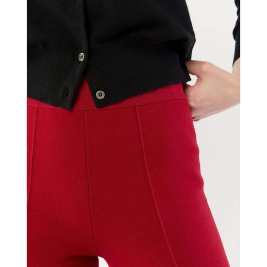  매쉬번 크롭 팬츠 라라 팬츠 레드 수피마 코튼 - MASHBURN