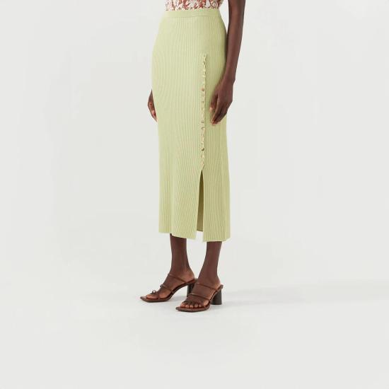  레지나표 미디 스커트 레지나 표 수리 스커트 아보카도 - REJINA PYO