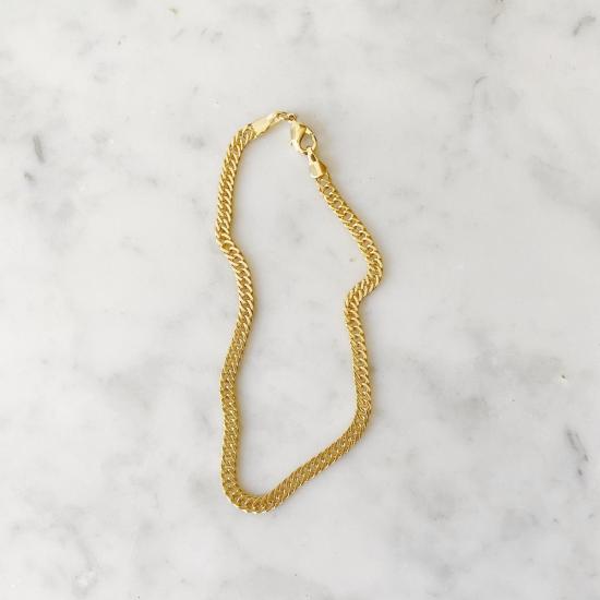  타린 토마스 바디 주얼리 웨이버리 발찌 18k 옐로우 골드 도금 - TARIN THOMAS