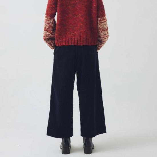  TOAST 스트레이트 팬츠 토스트 코드 플리츠 프론트 팬츠 미드나잇 - OTHER BRANDS