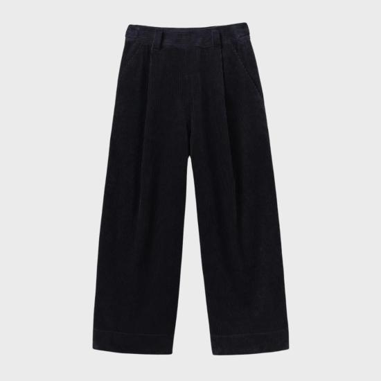  TOAST 스트레이트 팬츠 토스트 코드 플리츠 프론트 팬츠 미드나잇 - OTHER BRANDS