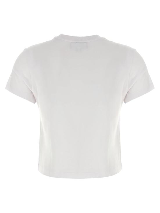  메종키츠네 반팔 티셔츠 메종 키츠네 레이디 폭스 티셔츠 화이트 - MAISON KITSUNE