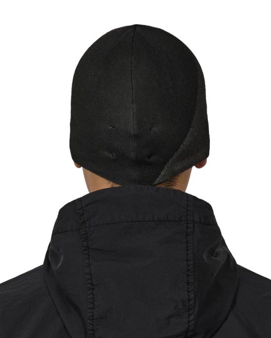  ROA x And Wander 모자 로아 X 앤 원더 로고 코튼 비니 블랙 - OTHER BRANDS