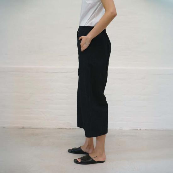  에이치플러스 하노 베셀 크롭 팬츠 H+ 한노 웨셀 포피 팬츠 세피아 - H+ HANNOH WESSEL