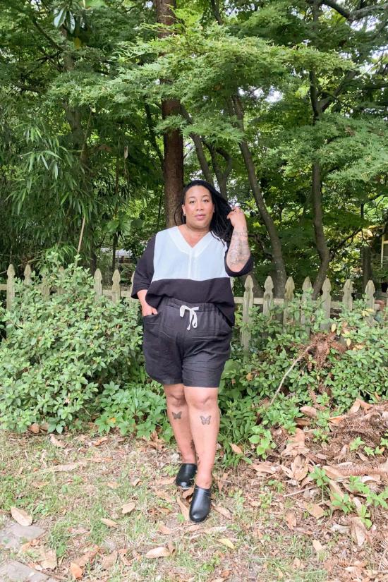  Pamut Apparel USA 반팔 티셔츠 파무트 어패럴 USA 헤이븐 티셔츠 린넨 소재에 리크랙 장식 - OTHER BRANDS