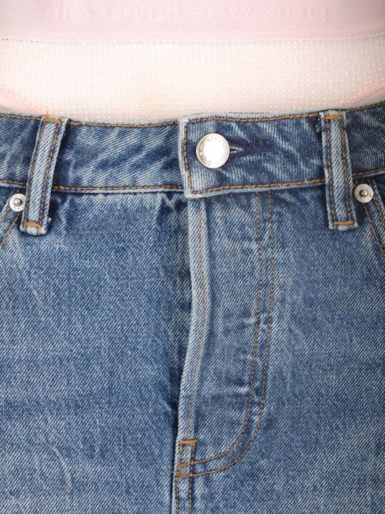  알렉산더 왕 데님 스커트 데님 미니 스커트 빈티지미디엄인디고 - ALEXANDER WANG