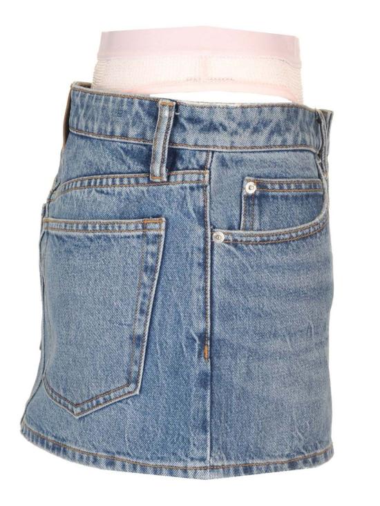  알렉산더 왕 데님 스커트 데님 미니 스커트 빈티지미디엄인디고 - ALEXANDER WANG