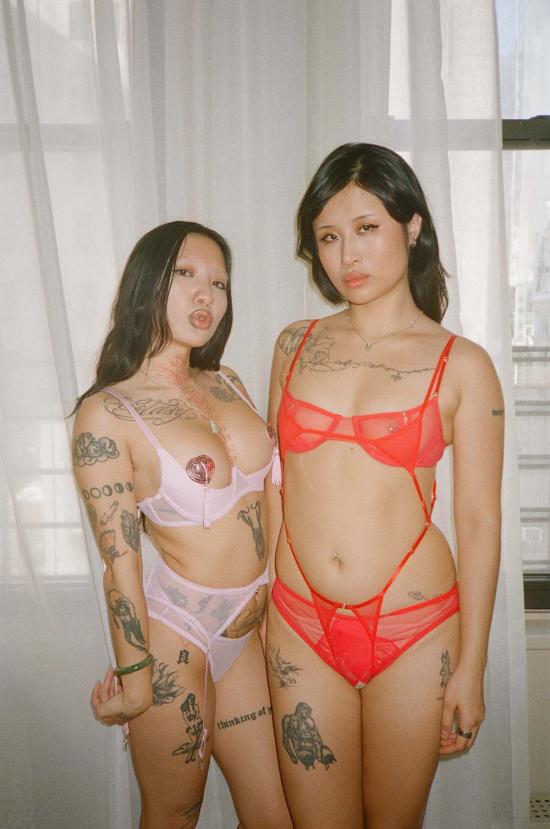  Marika Vera 바디수트 티셔츠 80's Moore Ouvert 케이지 바디수트 레드 - OTHER BRANDS