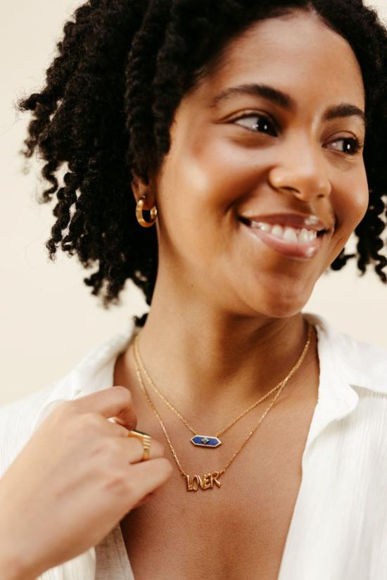  시에라 윈터 주얼리 목걸이/팬던트 러브 레터 목걸이 골드 베르메일 - SIERRA WINTER JEWELRY