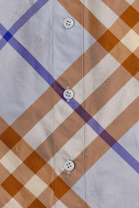  [키즈] 버버리 트레이닝 상의 키즈 체크 반팔 티셔츠 멀티컬러 - BURBERRY