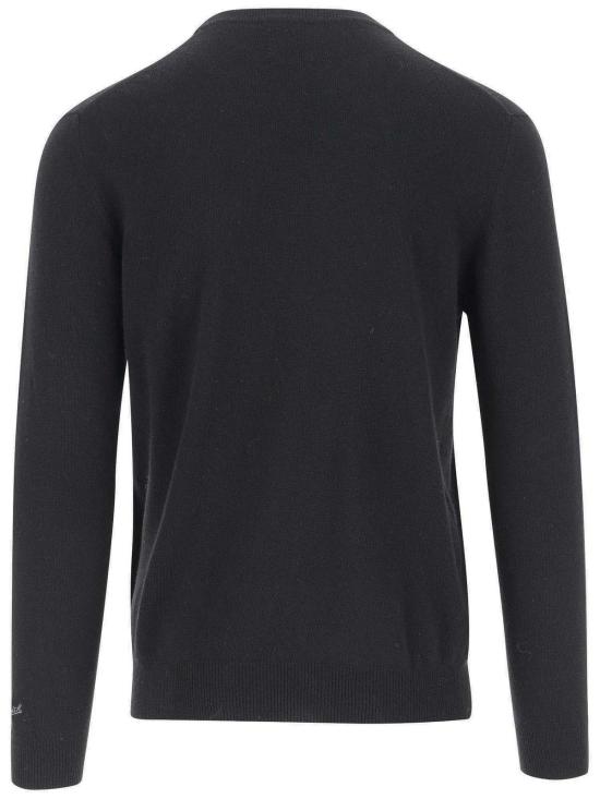  울리치 스웨터 로고 자수 크루넥  블랙 - WOOLRICH