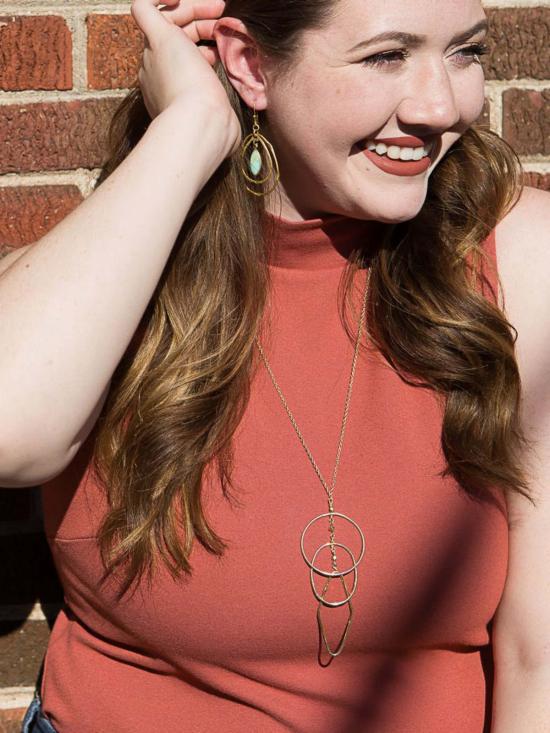  페어 아니타 목걸이/팬던트 리플스 목걸이 (은/황동) - FAIR ANITA