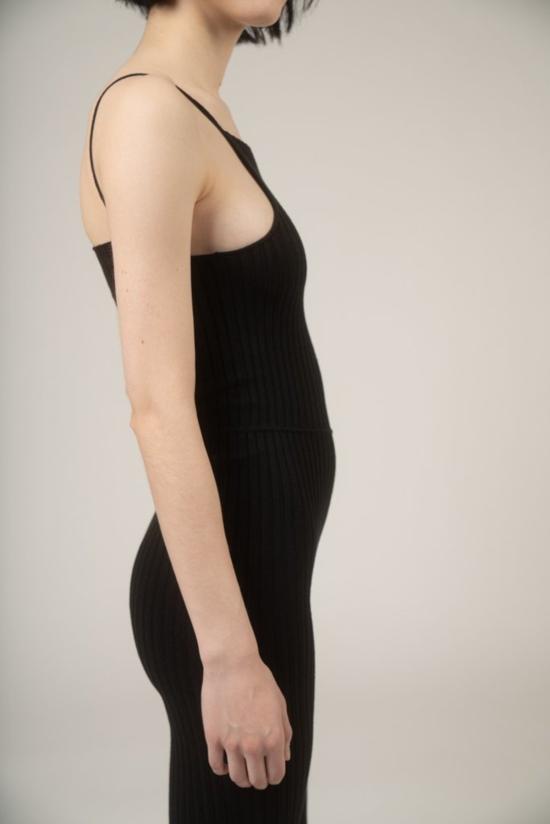  주주 바디수트 티셔츠 지우쥬 논나 니트 유니타드 블랙 - GIU GIU