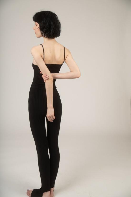  giu giu 바디수트 티셔츠 지우쥬 논나 니트 유니타드 블랙 - OTHER BRANDS