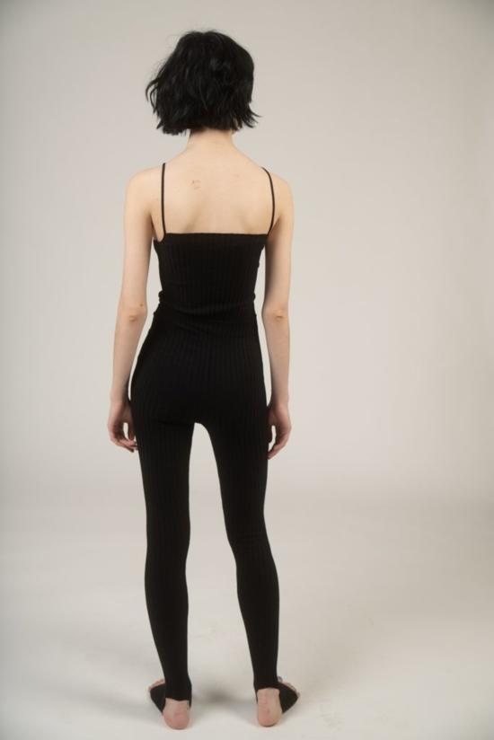  주주 바디수트 티셔츠 지우쥬 논나 니트 유니타드 블랙 - GIU GIU