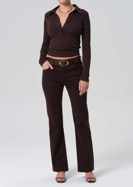  시티즌 오브 휴머니티 데님 팬츠 제노바 로우 라이즈 부츠 진 배리스터