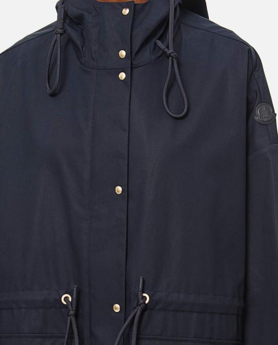  몽클레어 패딩 숏 파카 블루 - MONCLER