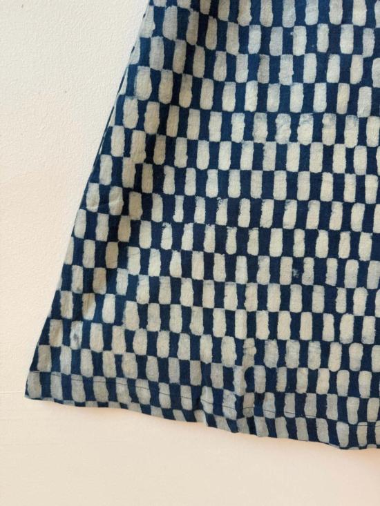  Happy French Gang 롱 스커트 해피 프렌치 갱 틸다  인디고 스몰 직사각형 - HAPPY FRENCH GANG