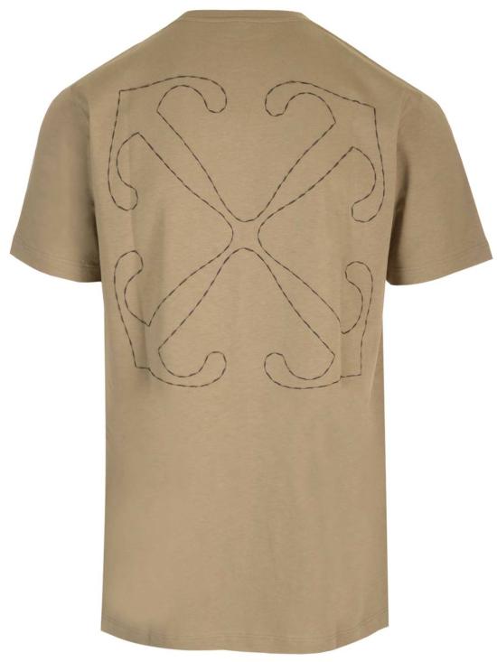  오프화이트 반팔 티셔츠 티셔츠 베이지 블랙 - OFF WHITE