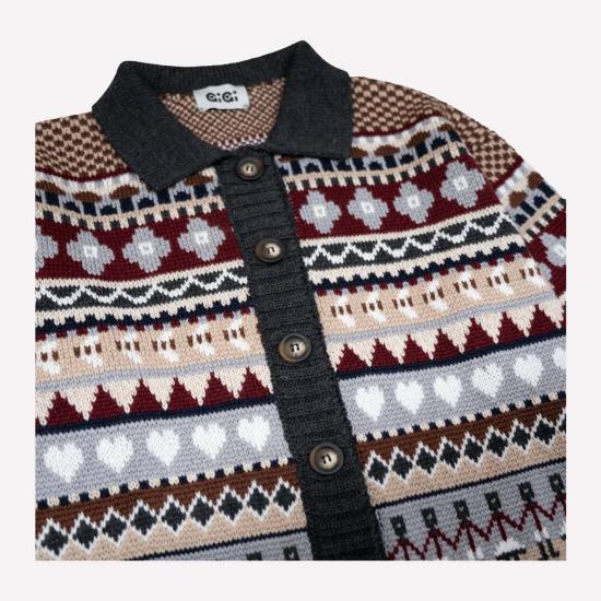  지지 니트웨어 가디건 Gigi 니트웨어 비 가든 카디건 - GIGI KNITWEAR