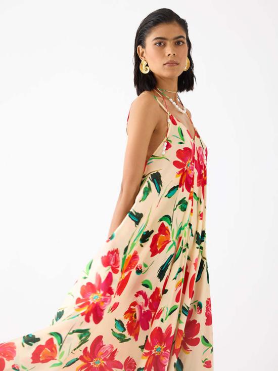  IKKIVI 롱 원피스 이키비 마조렐 스트랩 드레스 멀티 컬러 - IKKIVI