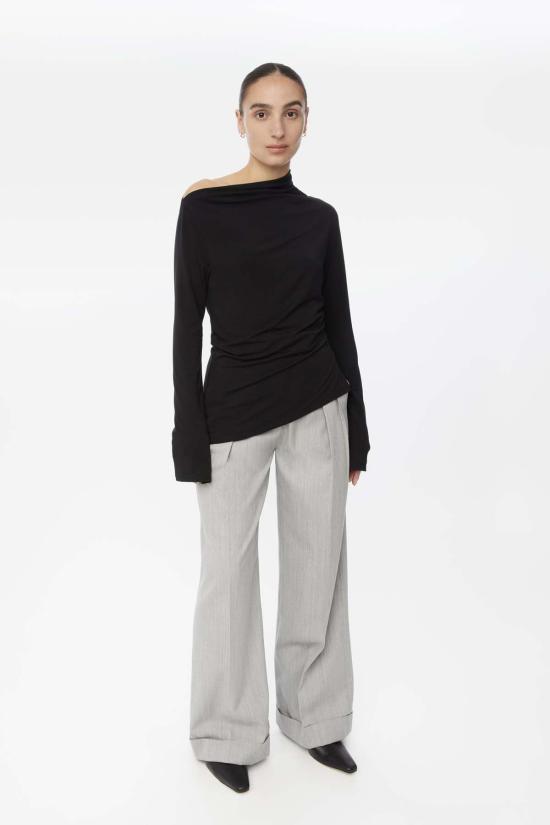  DĀL THE LABEL 스웨터 DĀl The Label 모달 비대칭 니트 탑 - OTHER BRANDS