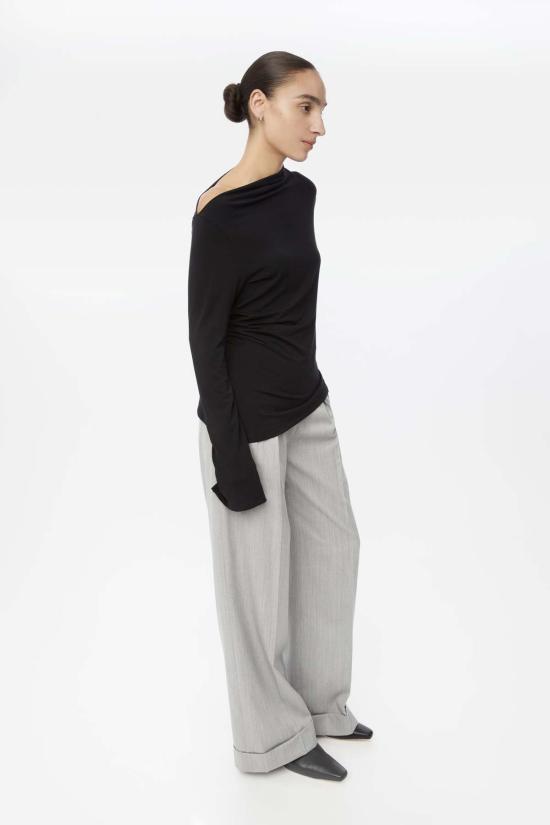  DĀL THE LABEL 스웨터 DĀl The Label 모달 비대칭 니트 탑 - OTHER BRANDS