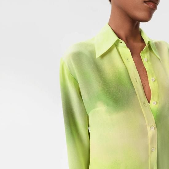  마리아 셰르 블라우스 알라곤 필라르 셔츠 라임색 - MARIA CHER
