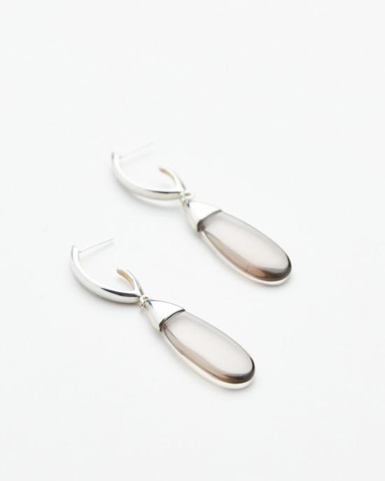  루스 오르티스 이어링 루즈 오리츠 스모키 쿼츠 드롭 - LUZ ORTIZ