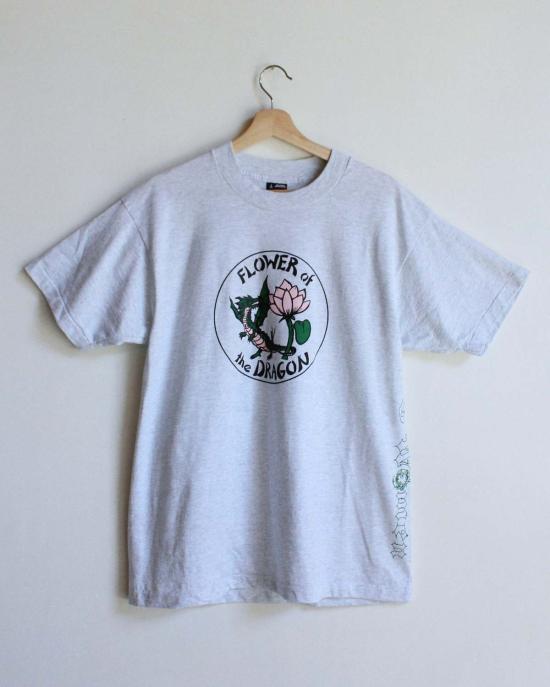  3 Women 반팔 티셔츠 Flower Of The Dragon Heather Tee Grey - OTHER BRANDS