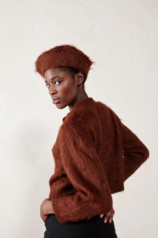  마리아 스탠리 가디건 브러시드 카디 메이플 - MARIA STANLEY