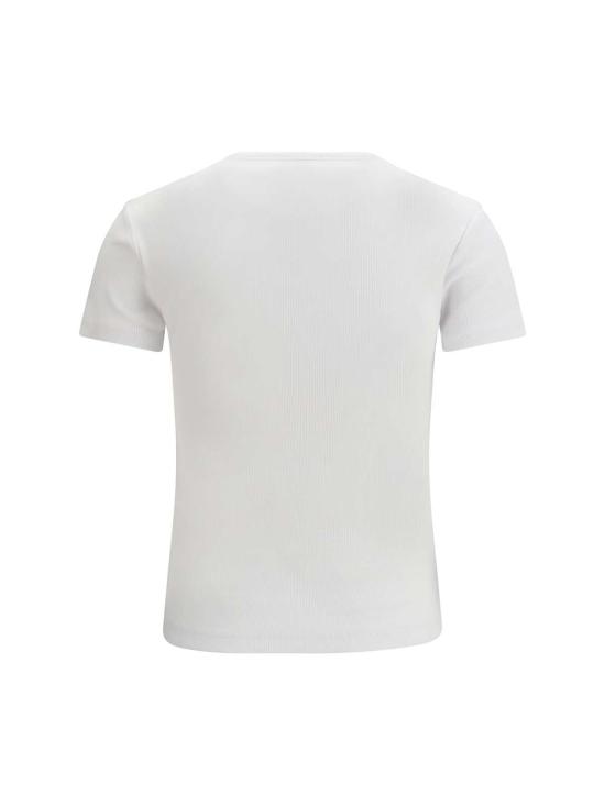  오프화이트 반팔 티셔츠 오프 스탬프 립 베이직 티셔츠 - OFF WHITE