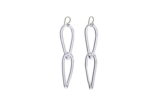  JANE D'ARENSBOURG 이어링 제인 다렌스버그 티어 드롭 체인 클리어