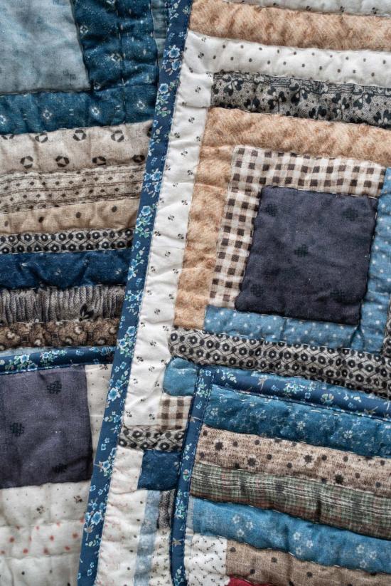  제스 미니 코트 인디고 아가베 퀼팅